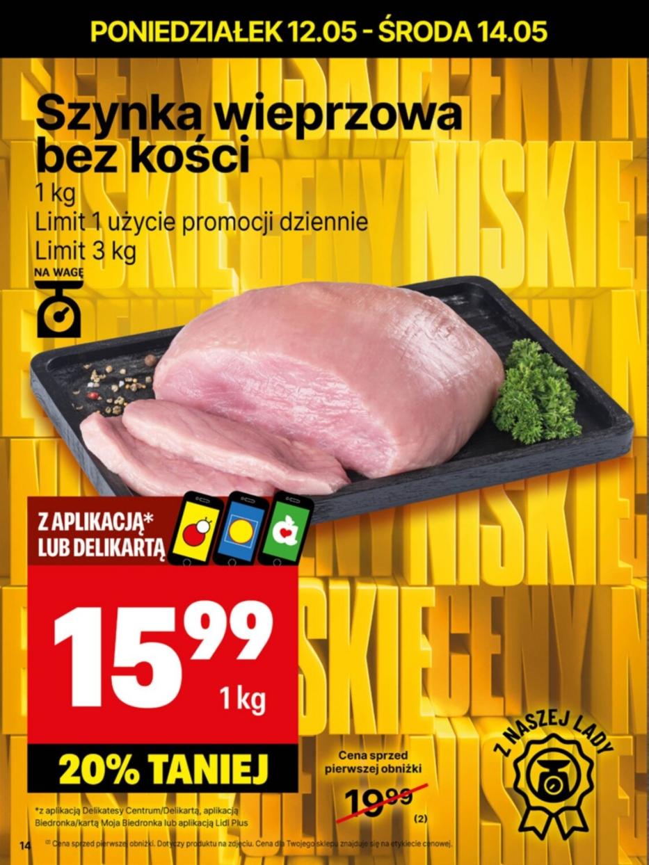 Gazetka promocyjna Delikatesy Centrum do 18/05/2025 str.14