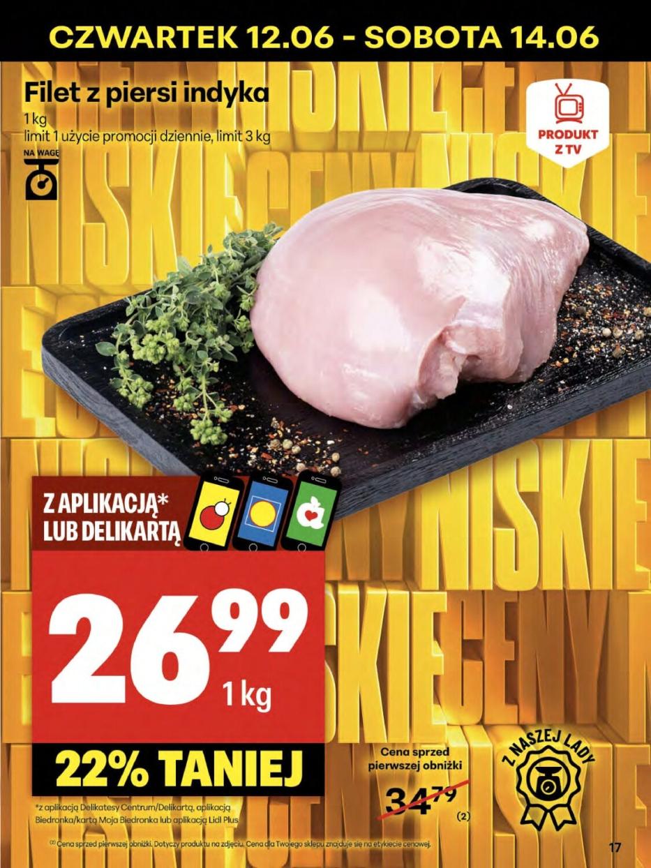 Gazetka promocyjna Delikatesy Centrum do 18/06/2025 str.17