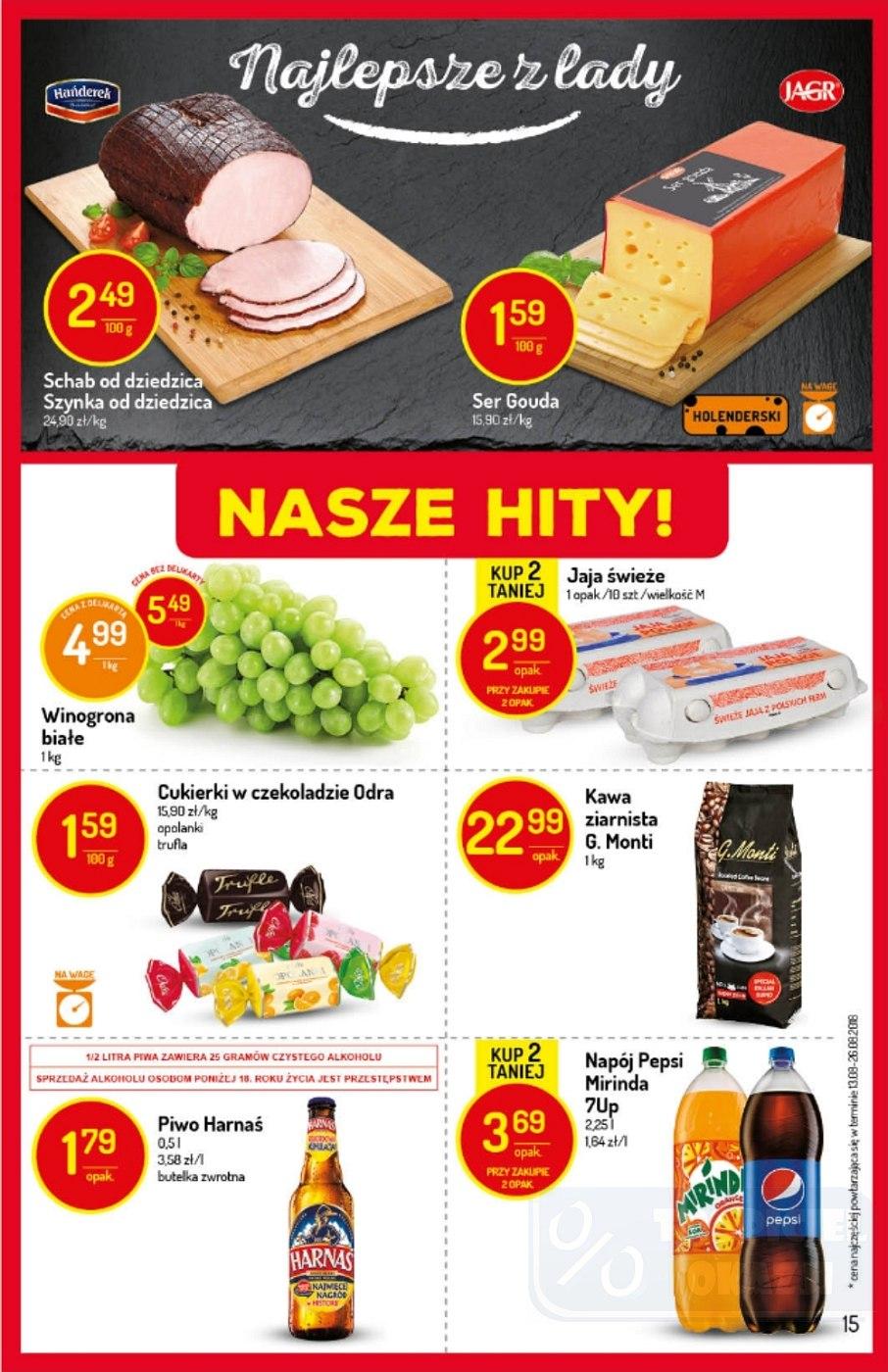 Gazetka promocyjna Delikatesy Centrum do 26/09/2018 str.15