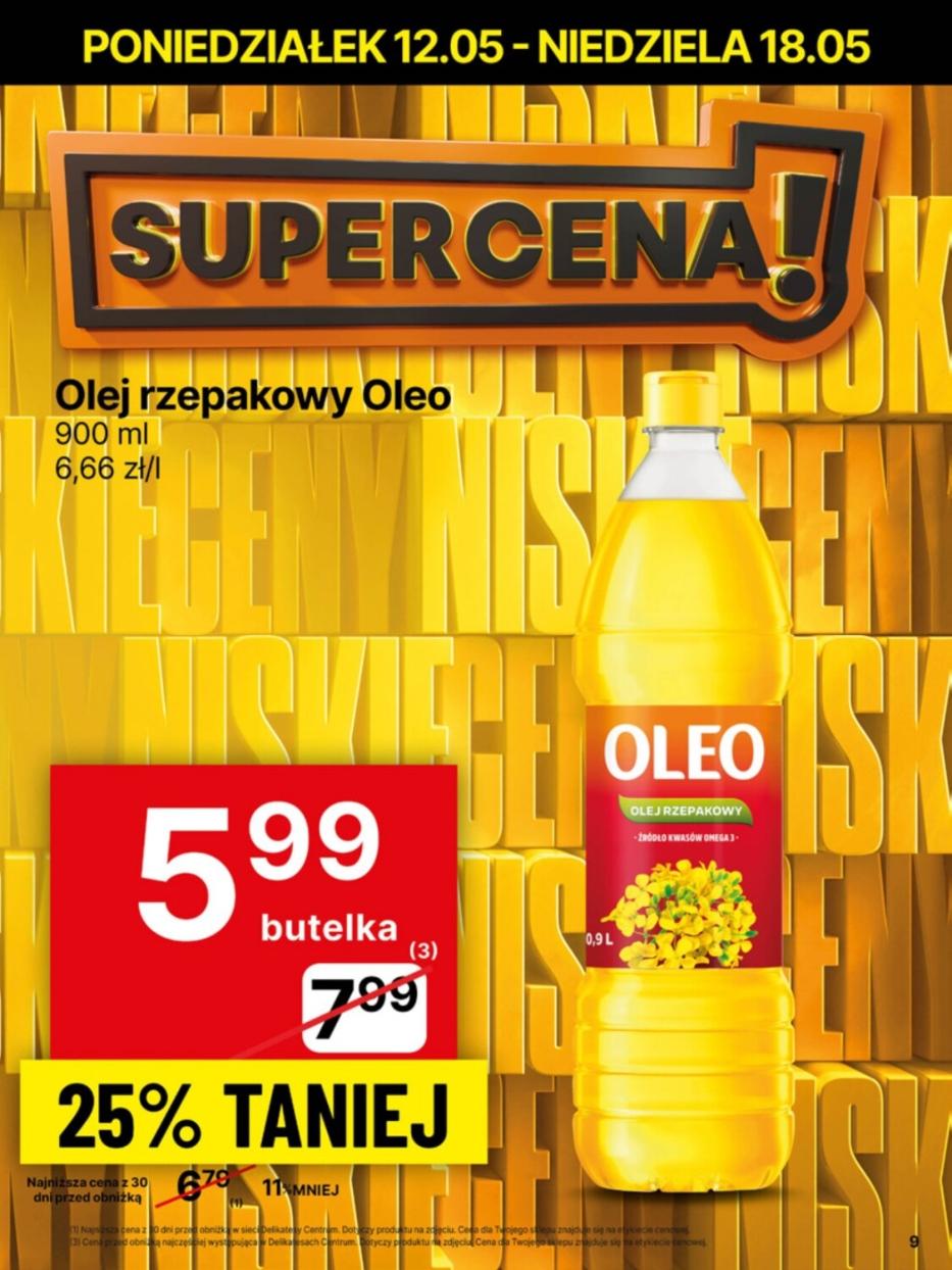 Gazetka promocyjna Delikatesy Centrum do 18/05/2025 str.9