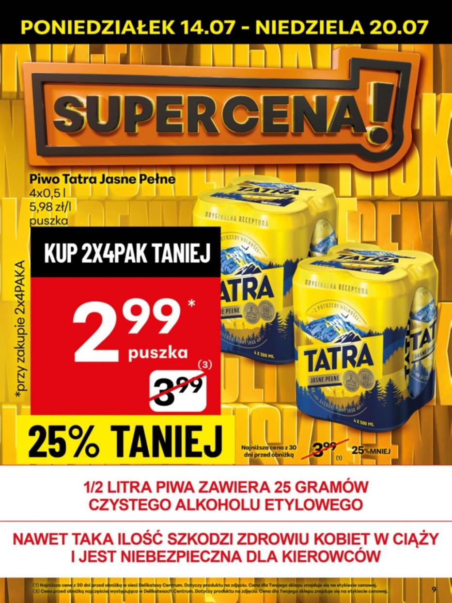 Gazetka promocyjna Delikatesy Centrum do 20/07/2025 str.9
