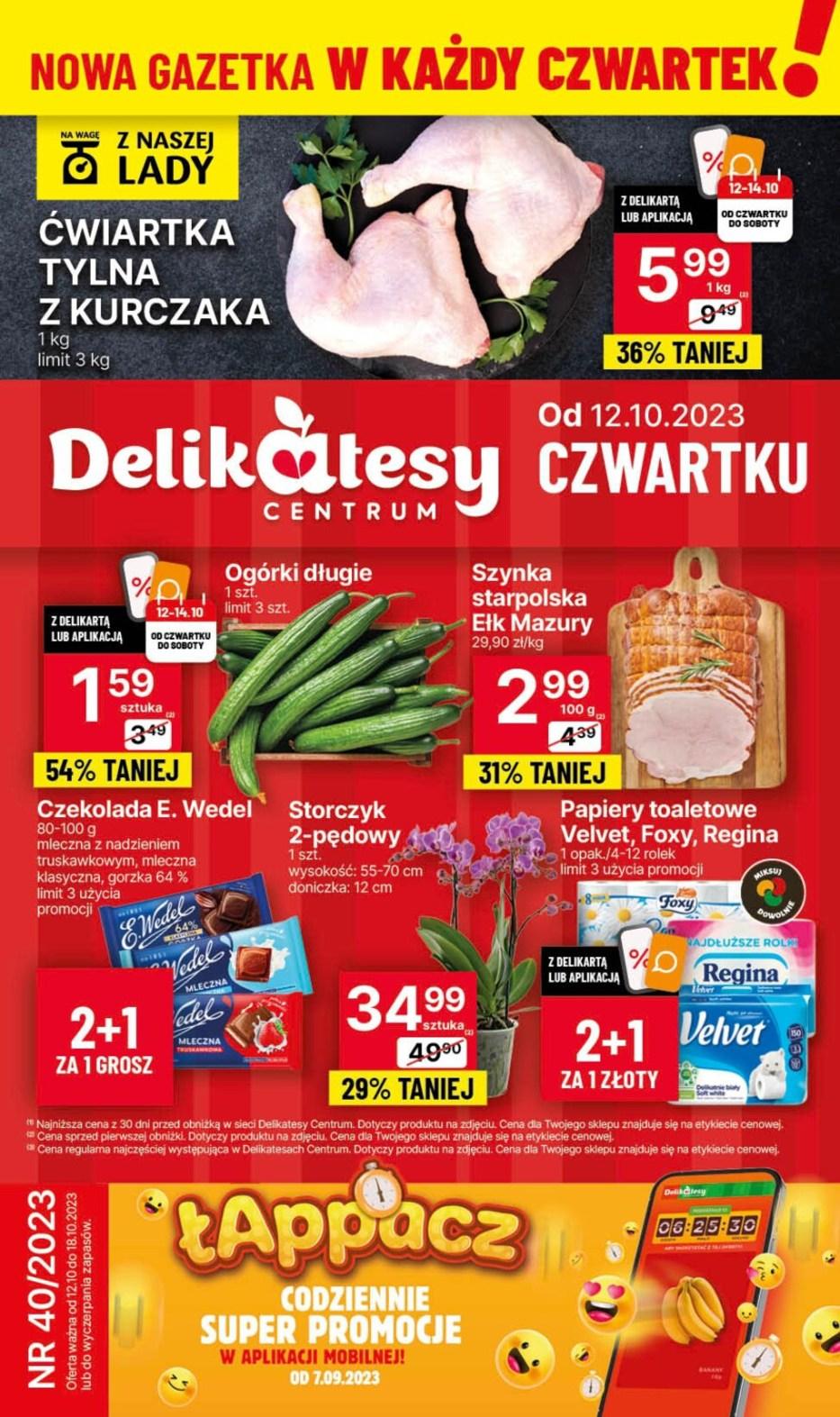 Gazetka promocyjna Delikatesy Centrum do 18/10/2023 str.0