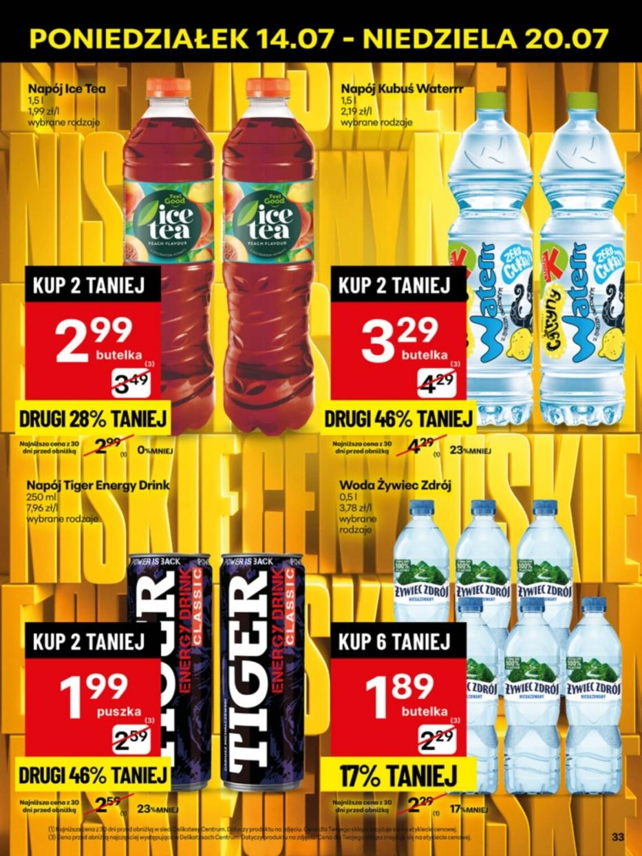 Gazetka promocyjna Delikatesy Centrum do 20/07/2025 str.33