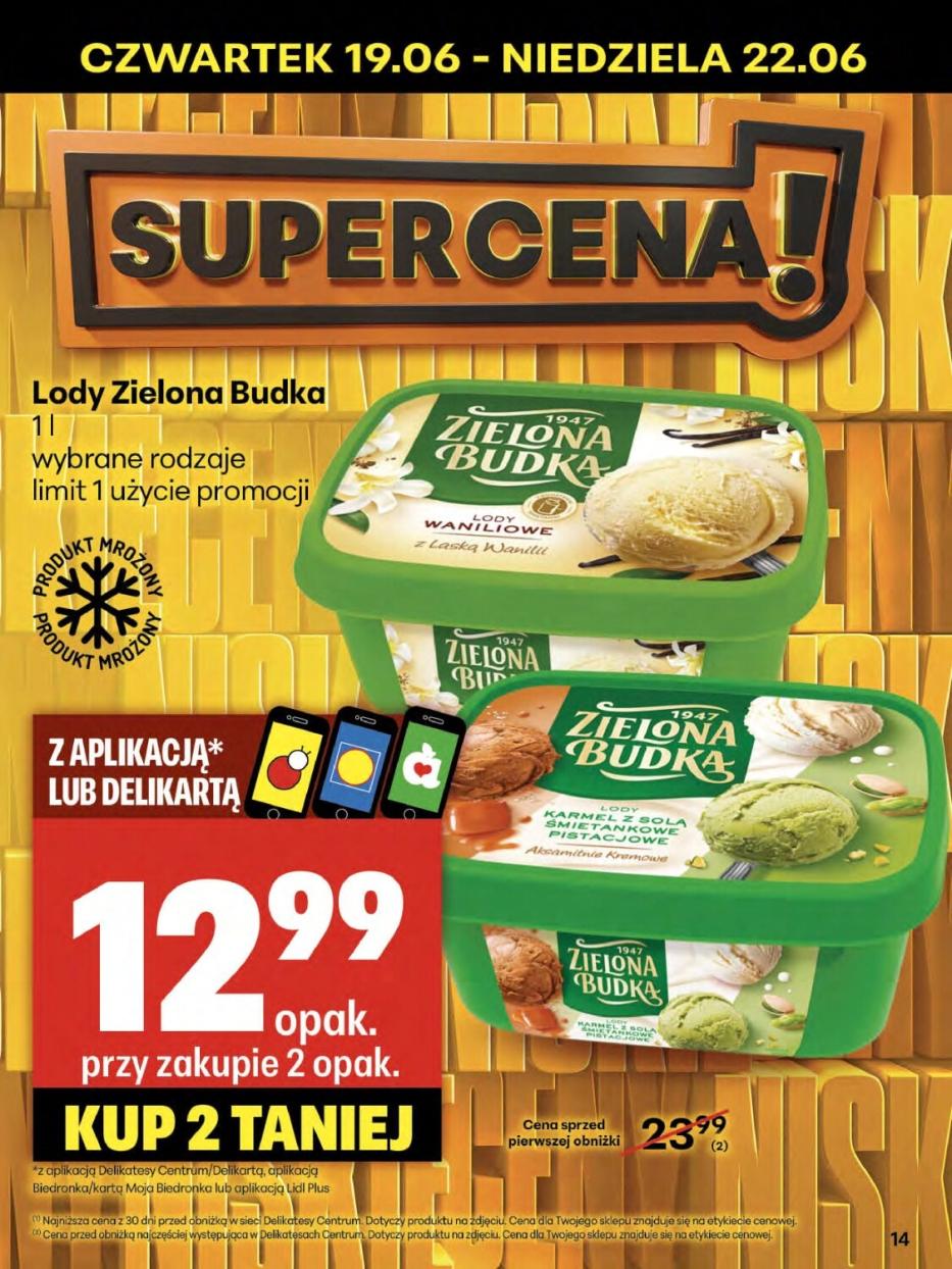 Gazetka promocyjna Delikatesy Centrum do 25/06/2025 str.14
