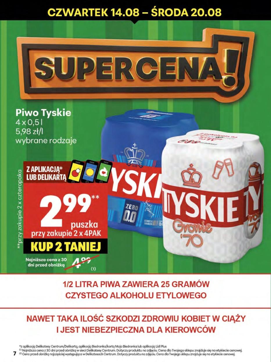 Gazetka promocyjna Delikatesy Centrum do 20/08/2025 str.7