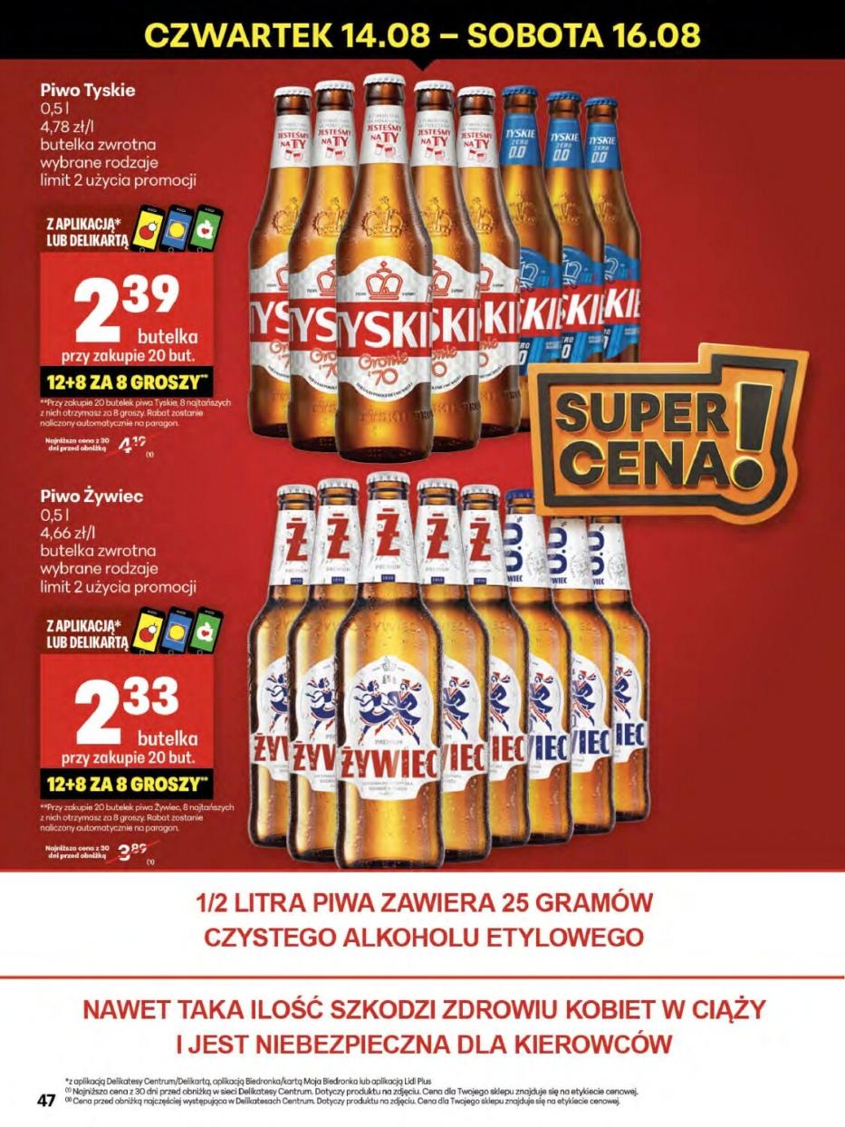 Gazetka promocyjna Delikatesy Centrum do 20/08/2025 str.47