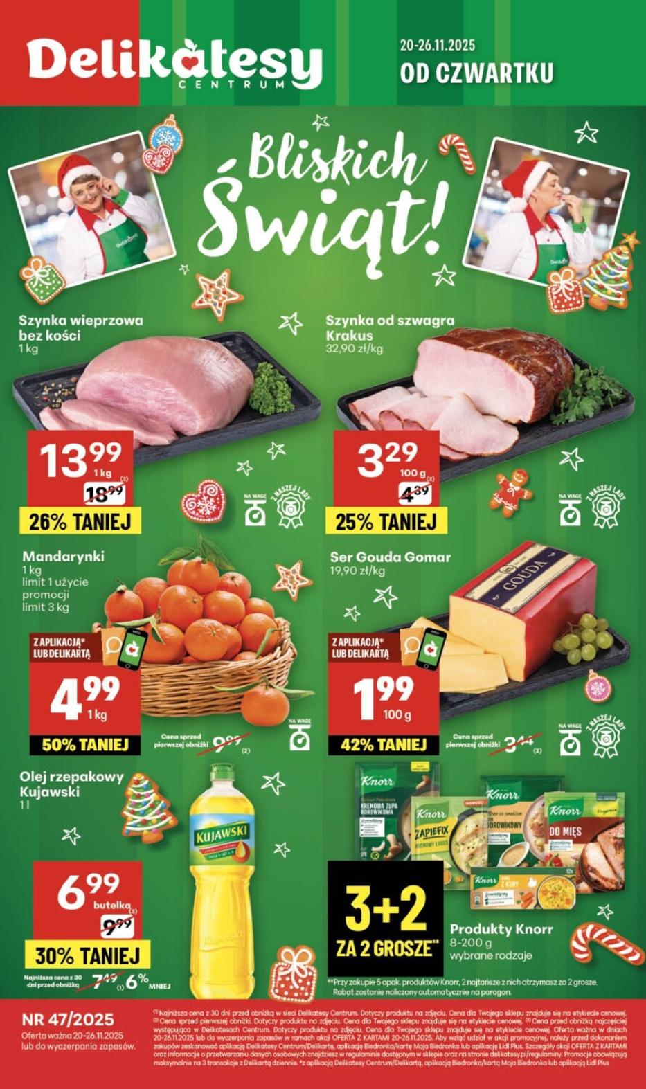 Gazetka promocyjna Delikatesy Centrum do 26/11/2025 str.1