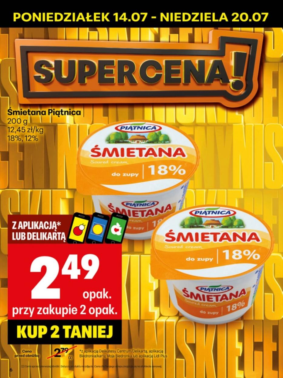 Gazetka promocyjna Delikatesy Centrum do 20/07/2025 str.6