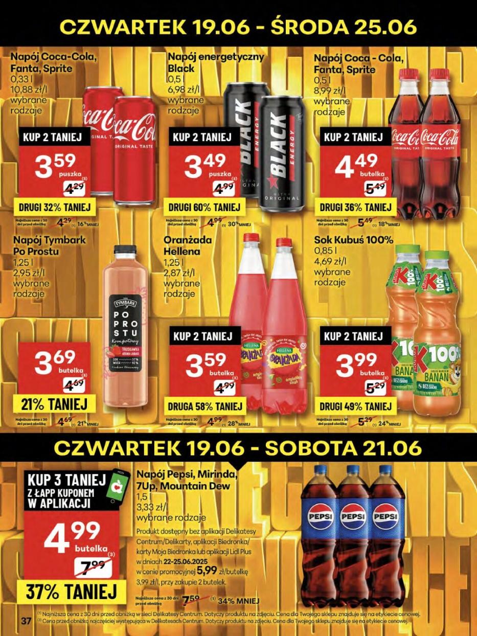 Gazetka promocyjna Delikatesy Centrum do 25/06/2025 str.37