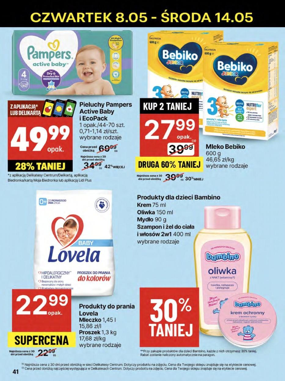 Gazetka promocyjna Delikatesy Centrum do 14/05/2025 str.41