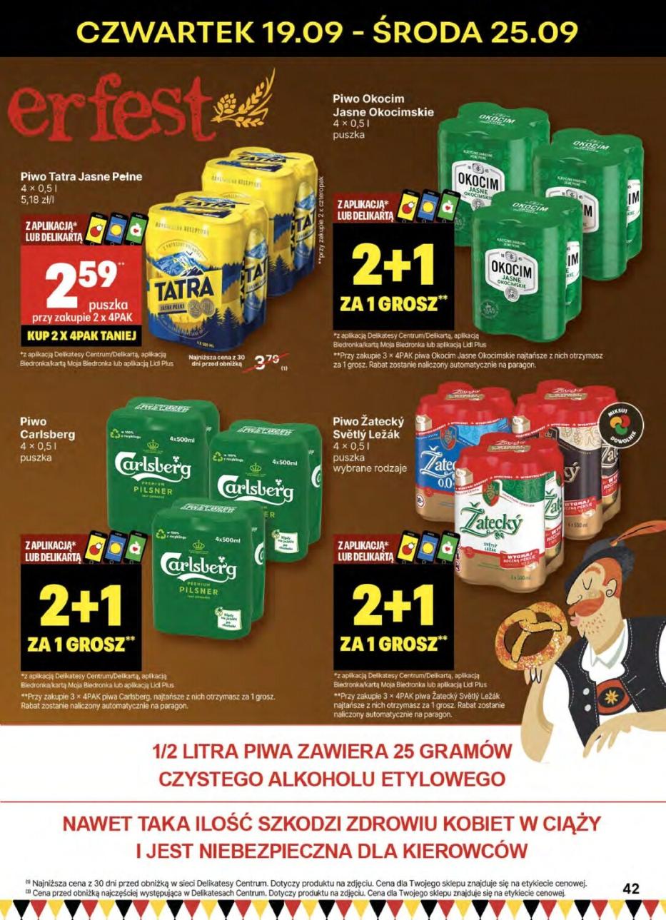 Gazetka promocyjna Delikatesy Centrum do 25/09/2024 str.42