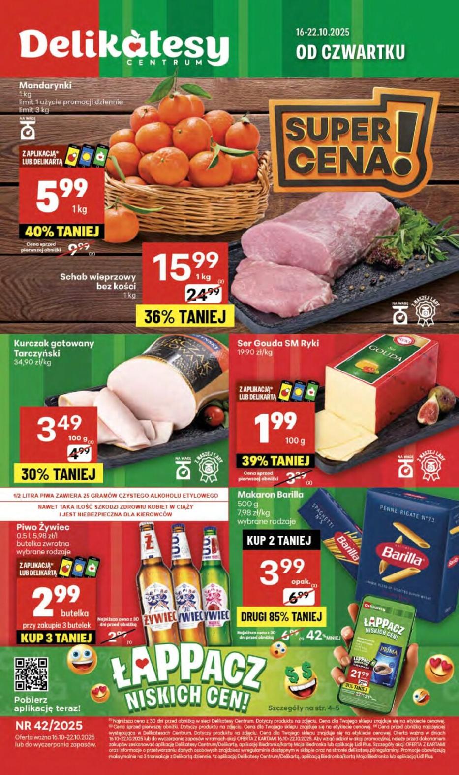 Gazetka promocyjna Delikatesy Centrum do 22/10/2025 str.1