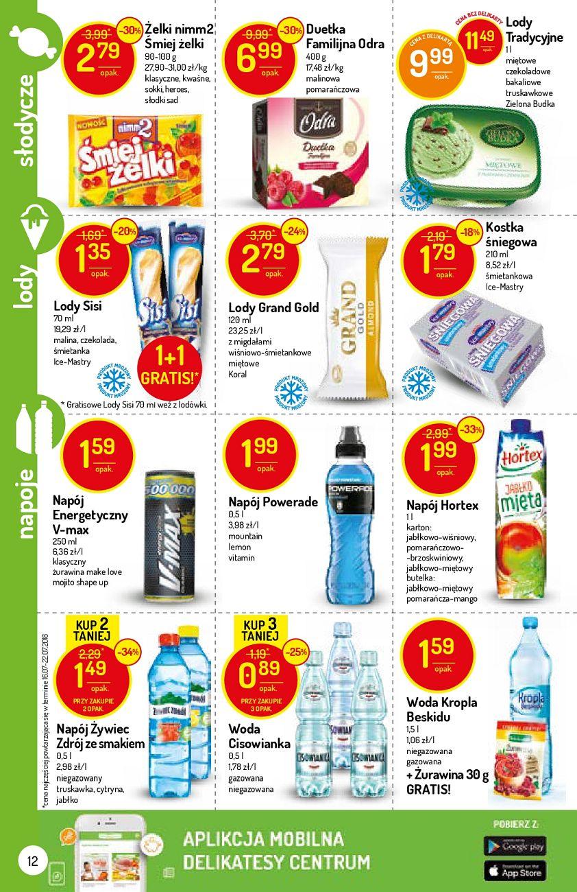 Gazetka promocyjna Delikatesy Centrum do 22/08/2018 str.12