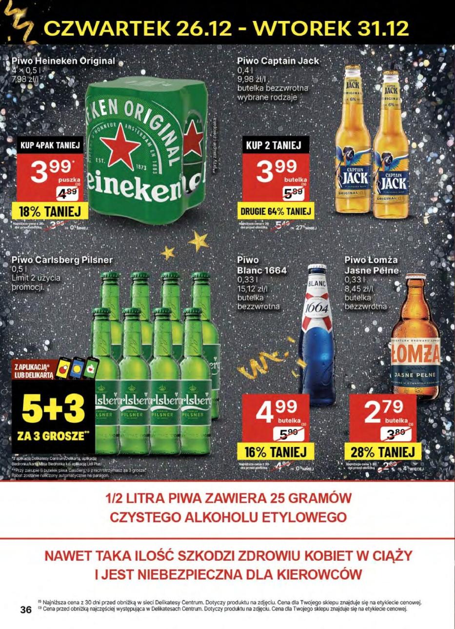 Gazetka promocyjna Delikatesy Centrum do 31/12/2024 str.36