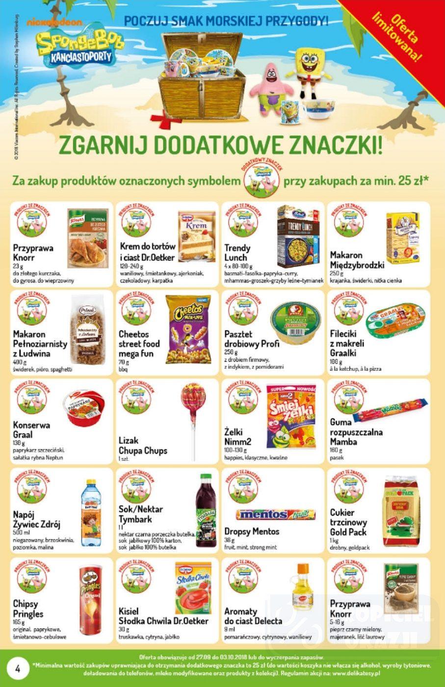 Gazetka promocyjna Delikatesy Centrum do 03/10/2018 str.4