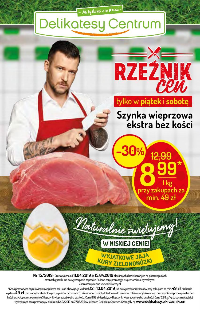 Gazetka promocyjna Delikatesy Centrum do 15/04/2019 str.0