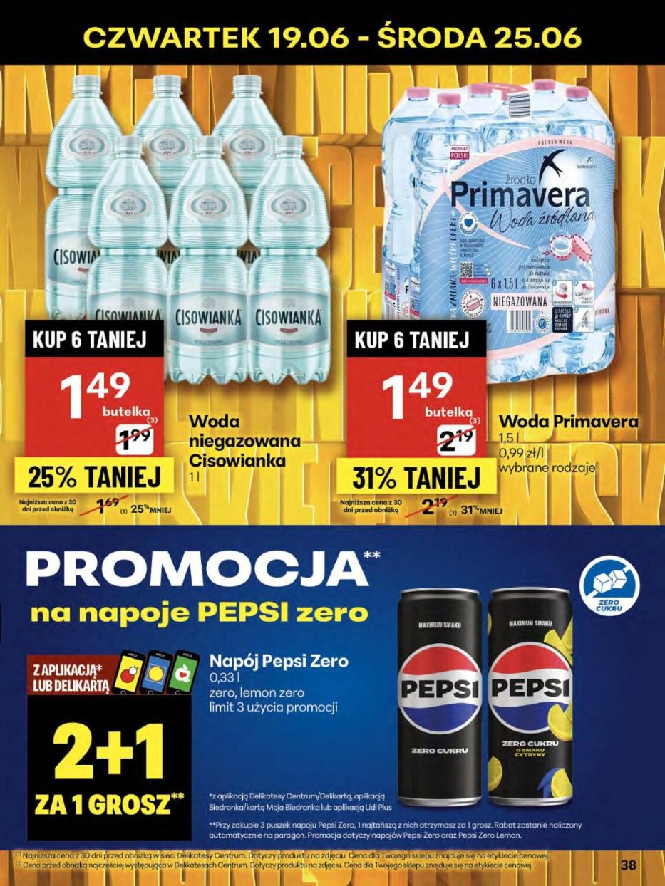 Gazetka promocyjna Delikatesy Centrum do 25/06/2025 str.38