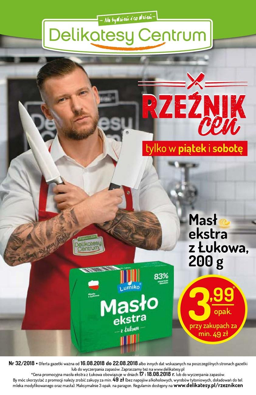 Gazetka promocyjna Delikatesy Centrum do 22/08/2018 str.1
