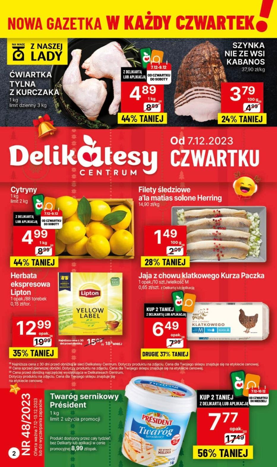 Gazetka promocyjna Delikatesy Centrum do 13/12/2023 str.1