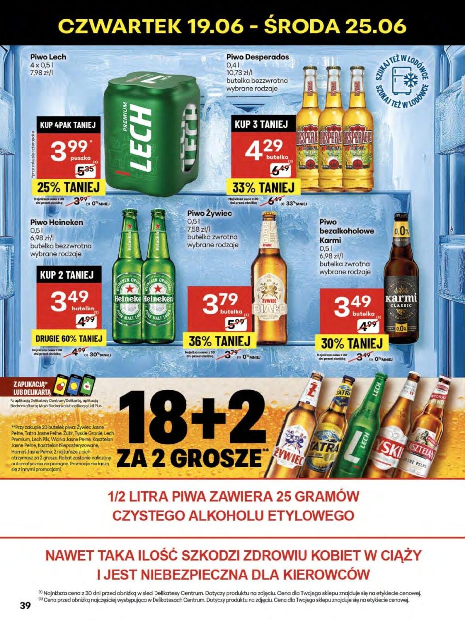 Gazetka promocyjna Delikatesy Centrum do 25/06/2025 str.39