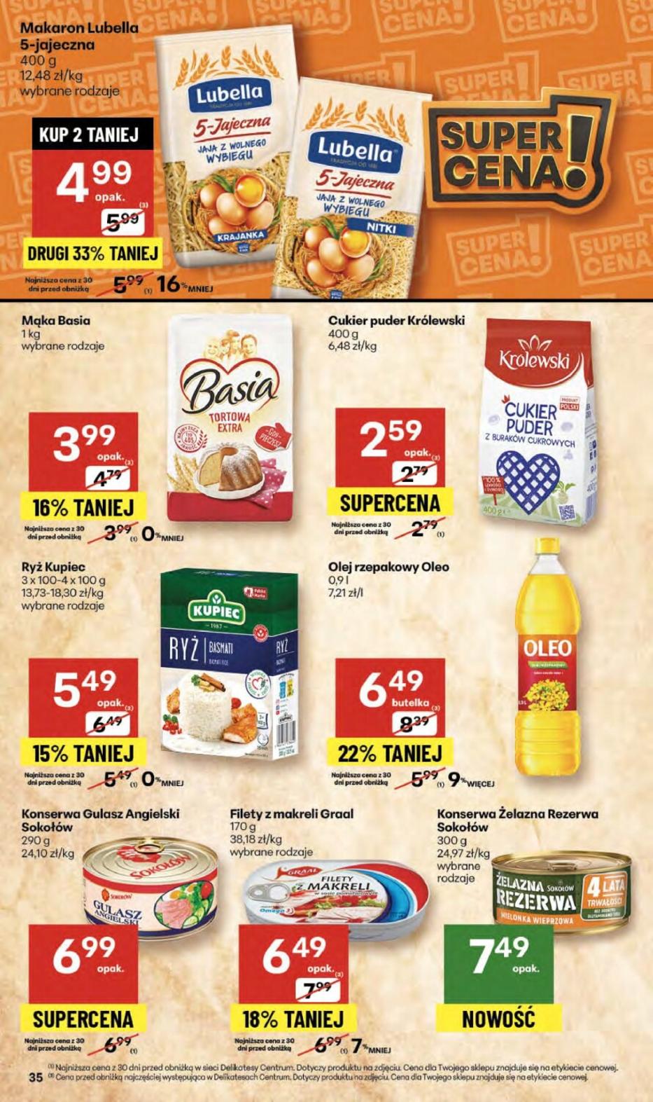 Gazetka promocyjna Delikatesy Centrum do 22/10/2025 str.35