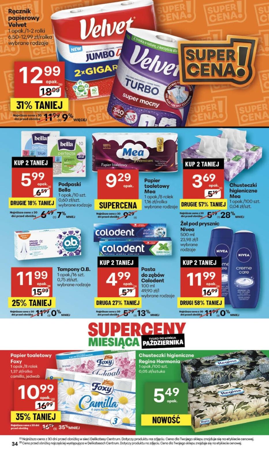 Gazetka promocyjna Delikatesy Centrum do 29/10/2025 str.34