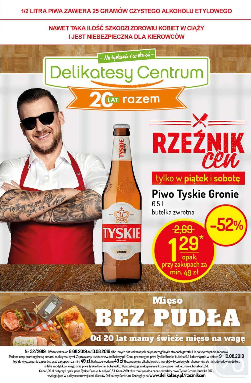 Gazetka promocyjna Delikatesy Centrum do 13/08/2019 str.0