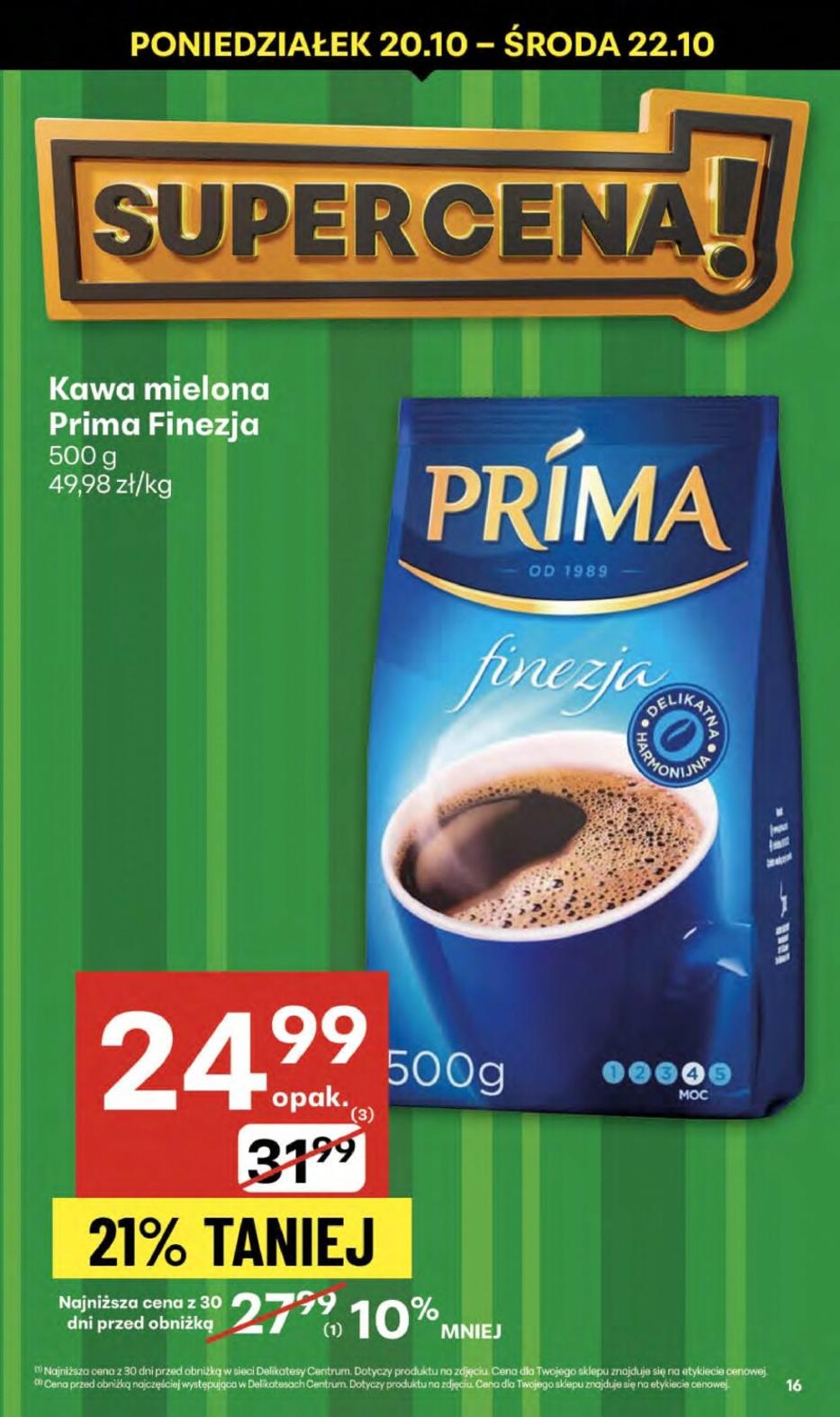 Gazetka promocyjna Delikatesy Centrum do 22/10/2025 str.16