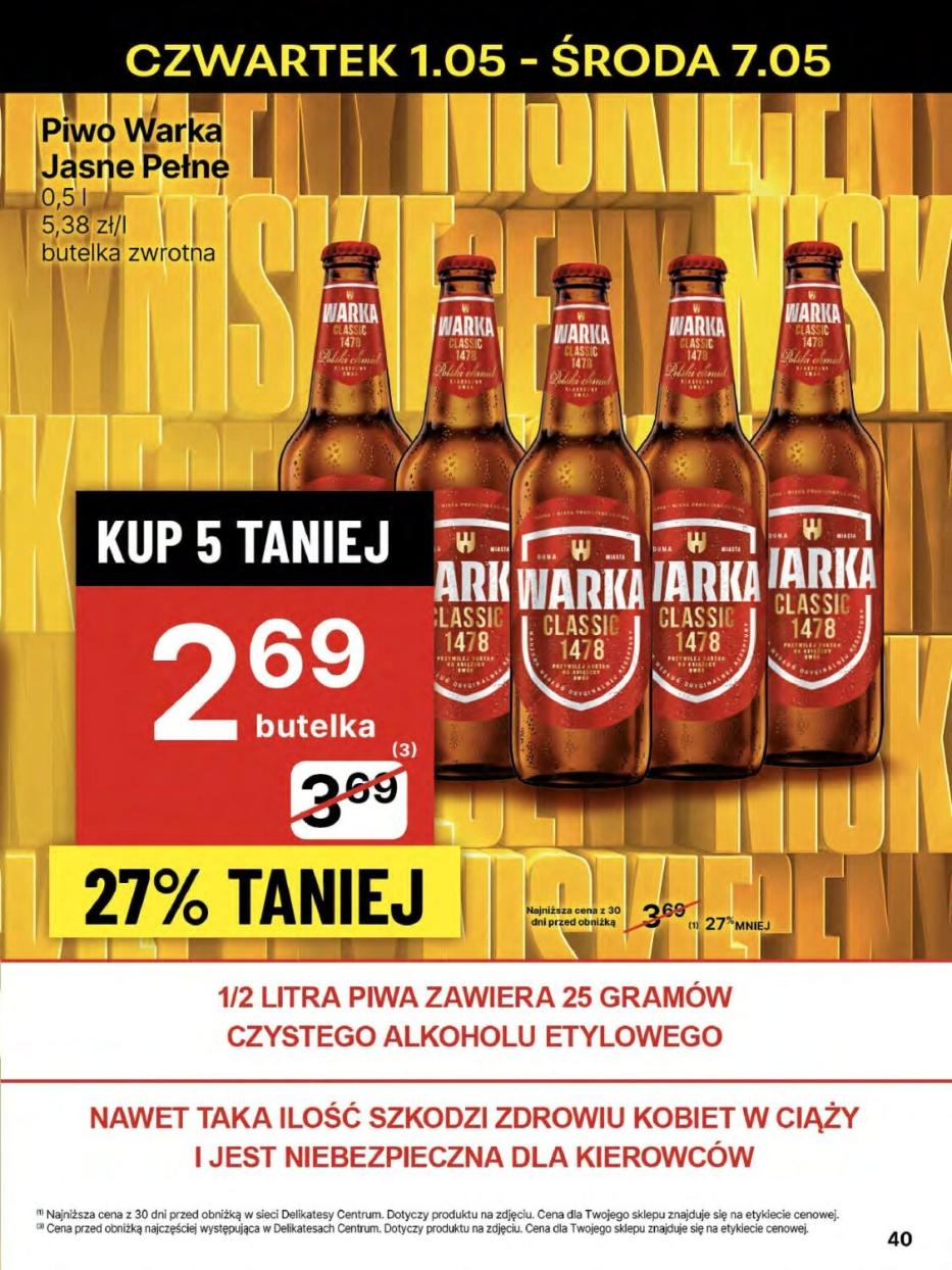 Gazetka promocyjna Delikatesy Centrum do 07/05/2025 str.40