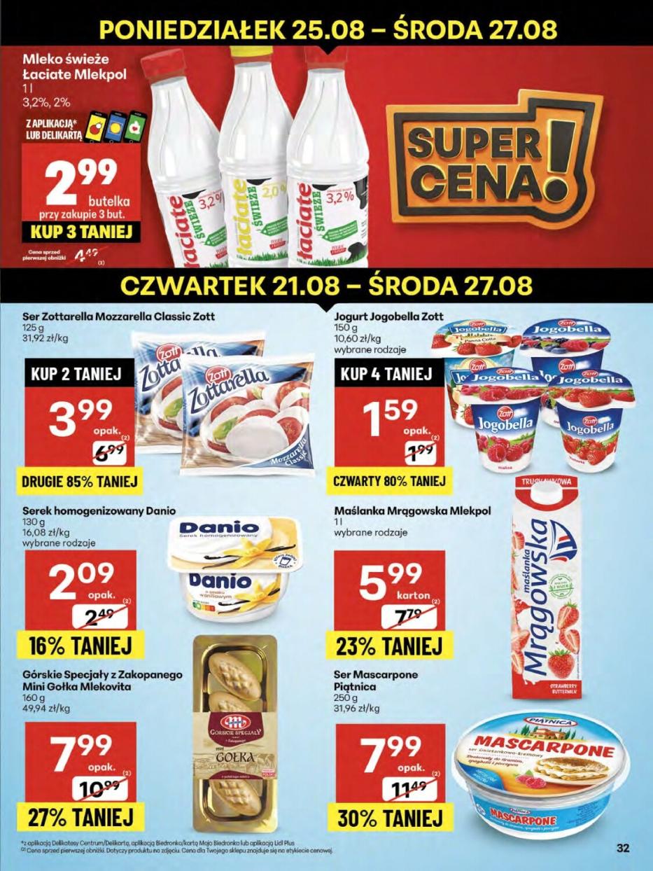 Gazetka promocyjna Delikatesy Centrum do 28/08/2025 str.32