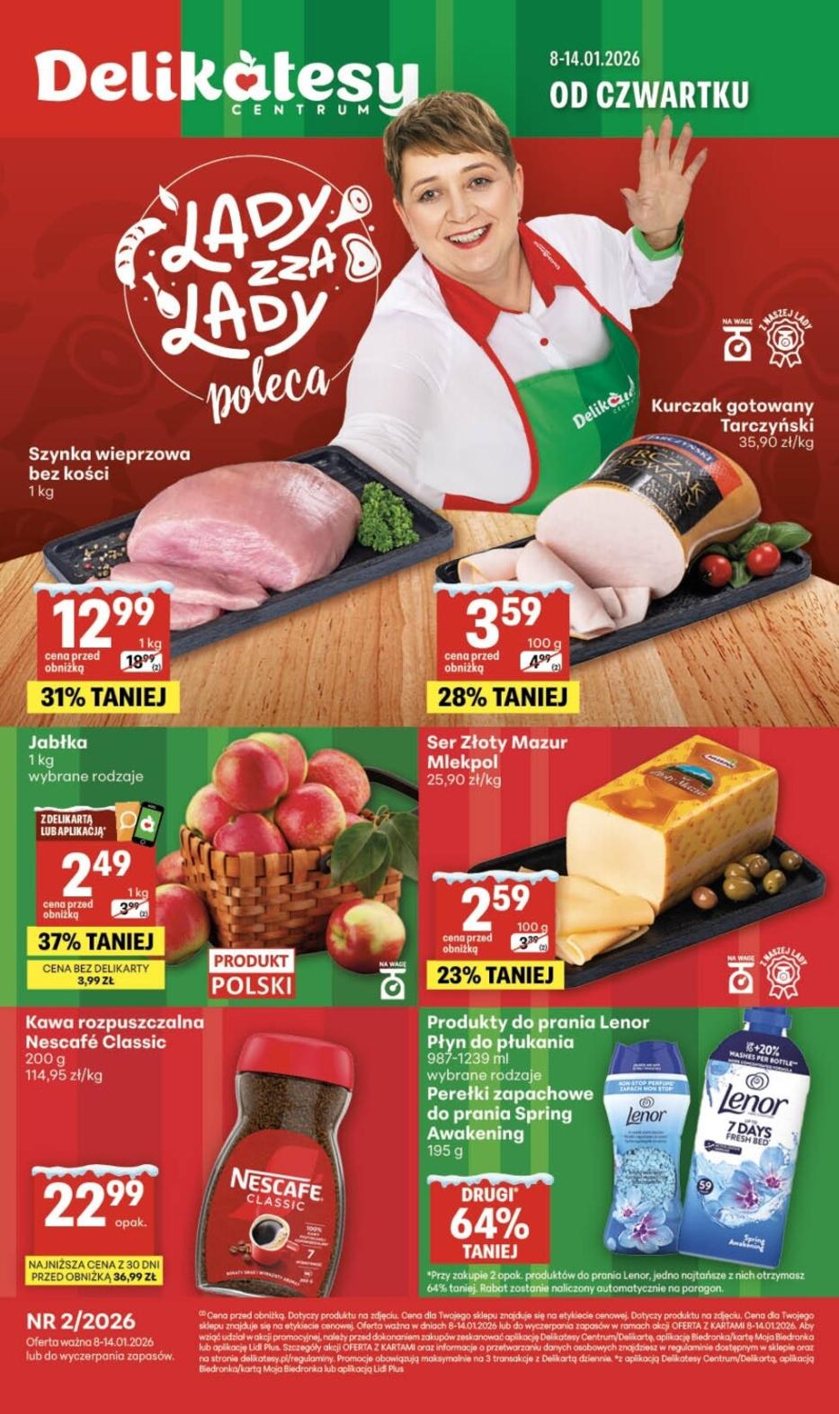 Gazetka promocyjna Delikatesy Centrum do 14/01/2026 str.1