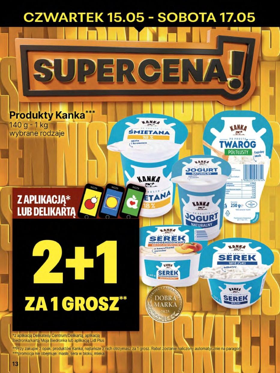 Gazetka promocyjna Delikatesy Centrum do 21/05/2025 str.13