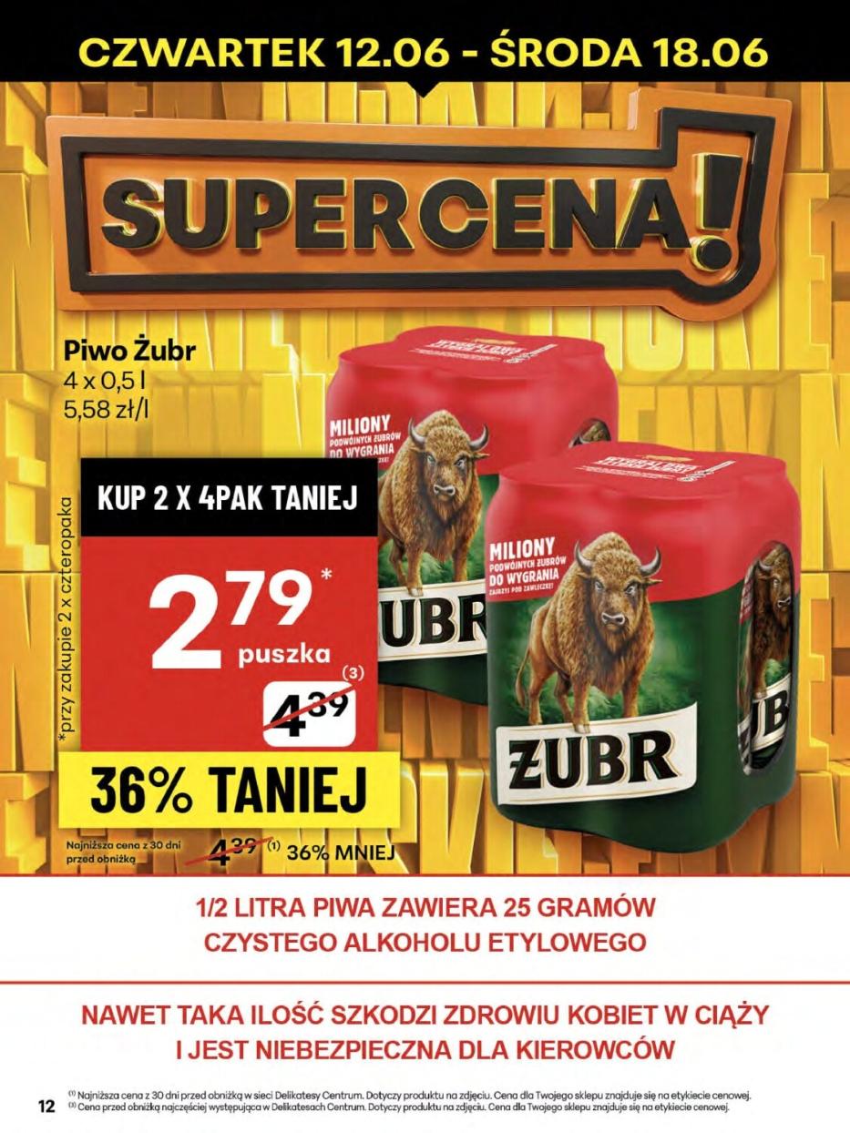 Gazetka promocyjna Delikatesy Centrum do 18/06/2025 str.12