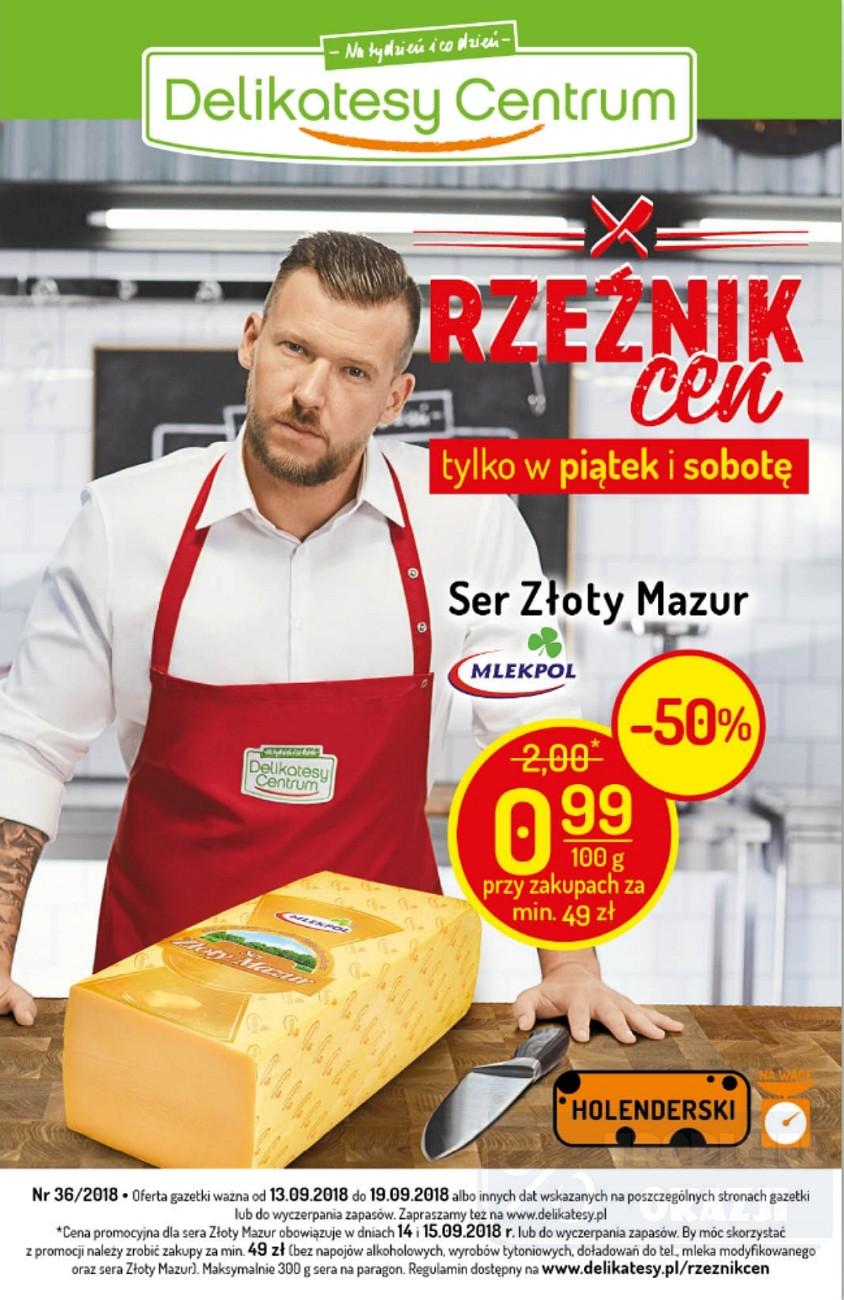 Gazetka promocyjna Delikatesy Centrum do 19/09/2018 str.1