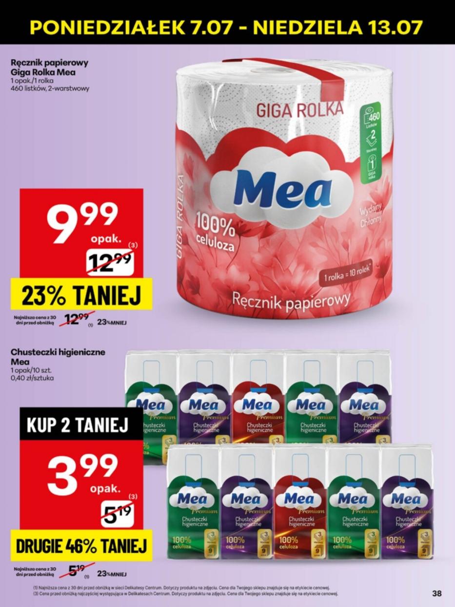 Gazetka promocyjna Delikatesy Centrum do 13/07/2025 str.38