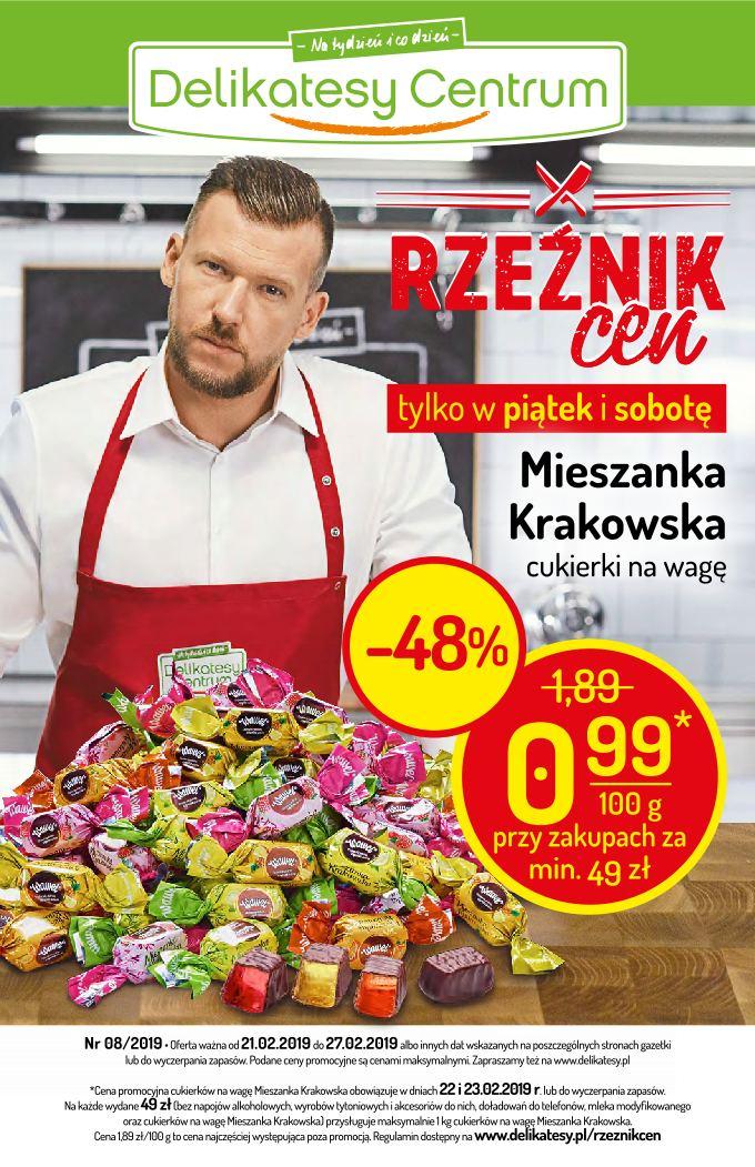 Gazetka promocyjna Delikatesy Centrum do 27/02/2019 str.1