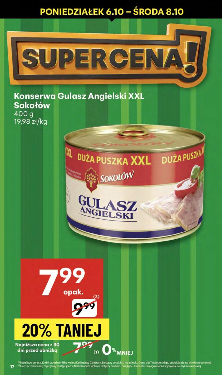 Gazetka promocyjna Delikatesy Centrum do 08/10/2025 str.17