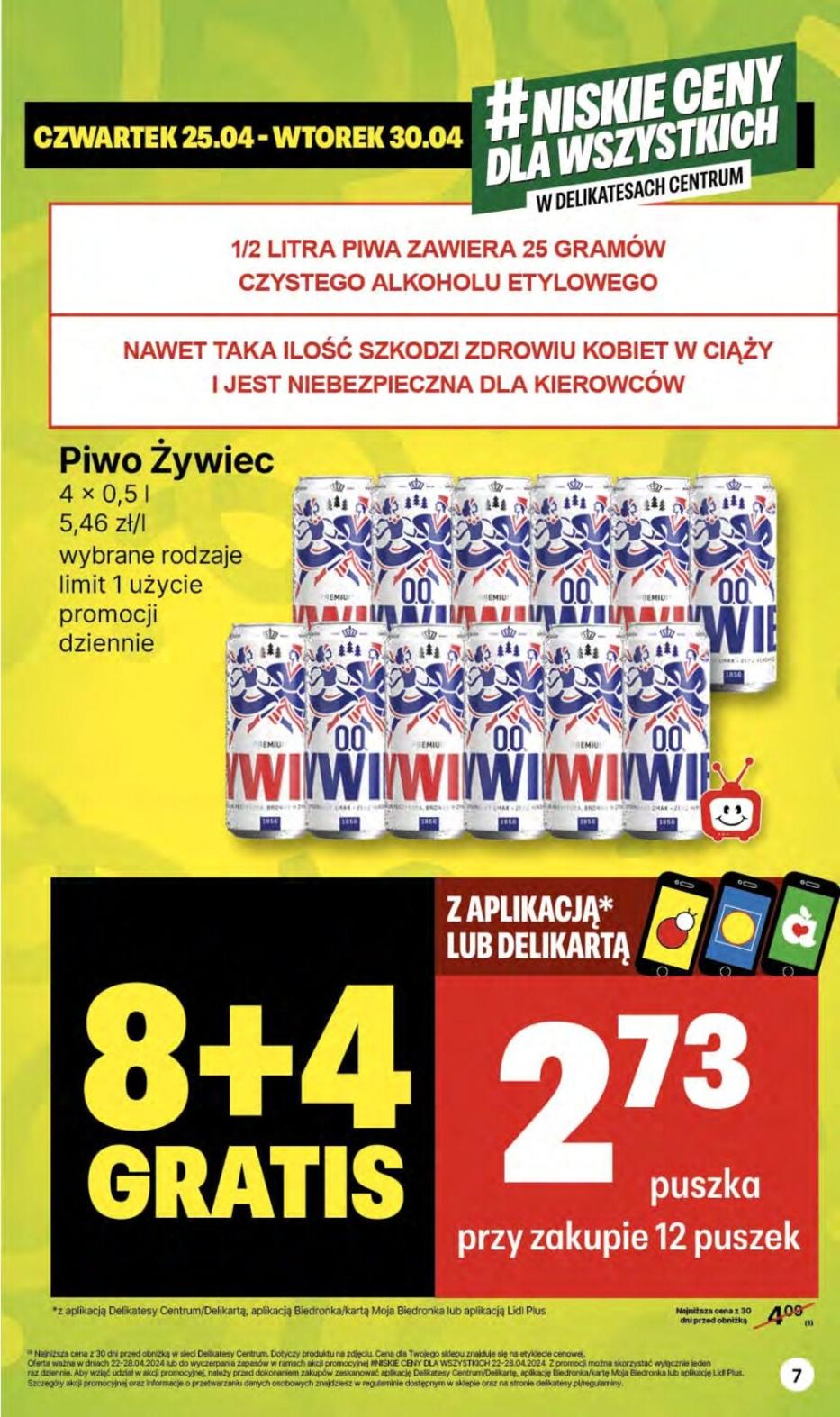 Gazetka promocyjna Delikatesy Centrum do 01/05/2024 str.7