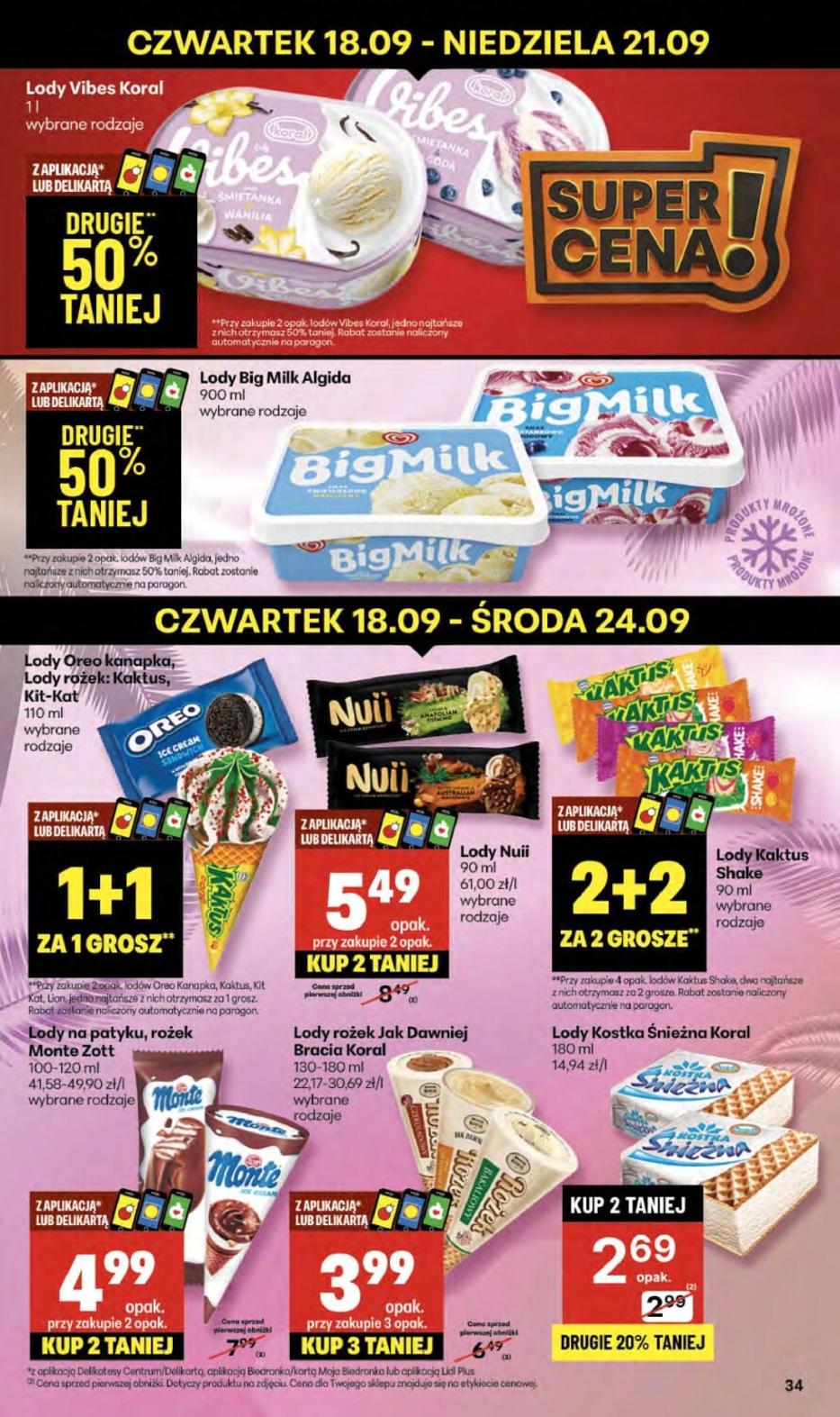 Gazetka promocyjna Delikatesy Centrum do 24/09/2025 str.34