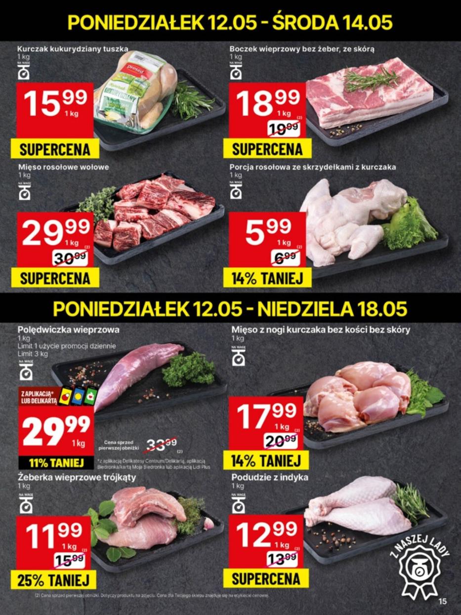 Gazetka promocyjna Delikatesy Centrum do 18/05/2025 str.15