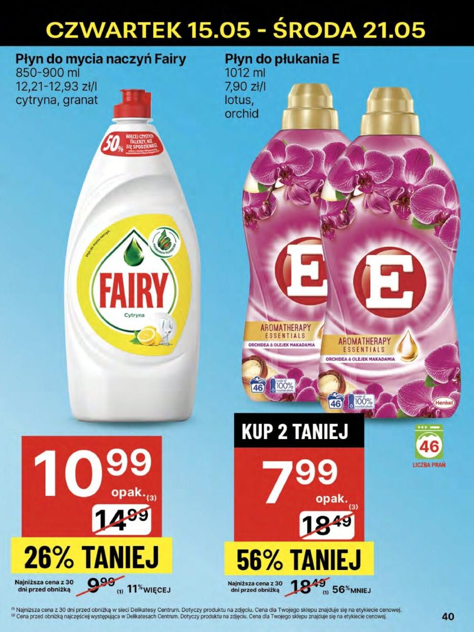 Gazetka promocyjna Delikatesy Centrum do 21/05/2025 str.40