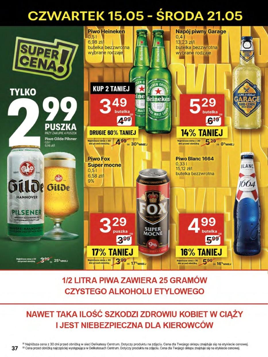 Gazetka promocyjna Delikatesy Centrum do 21/05/2025 str.37