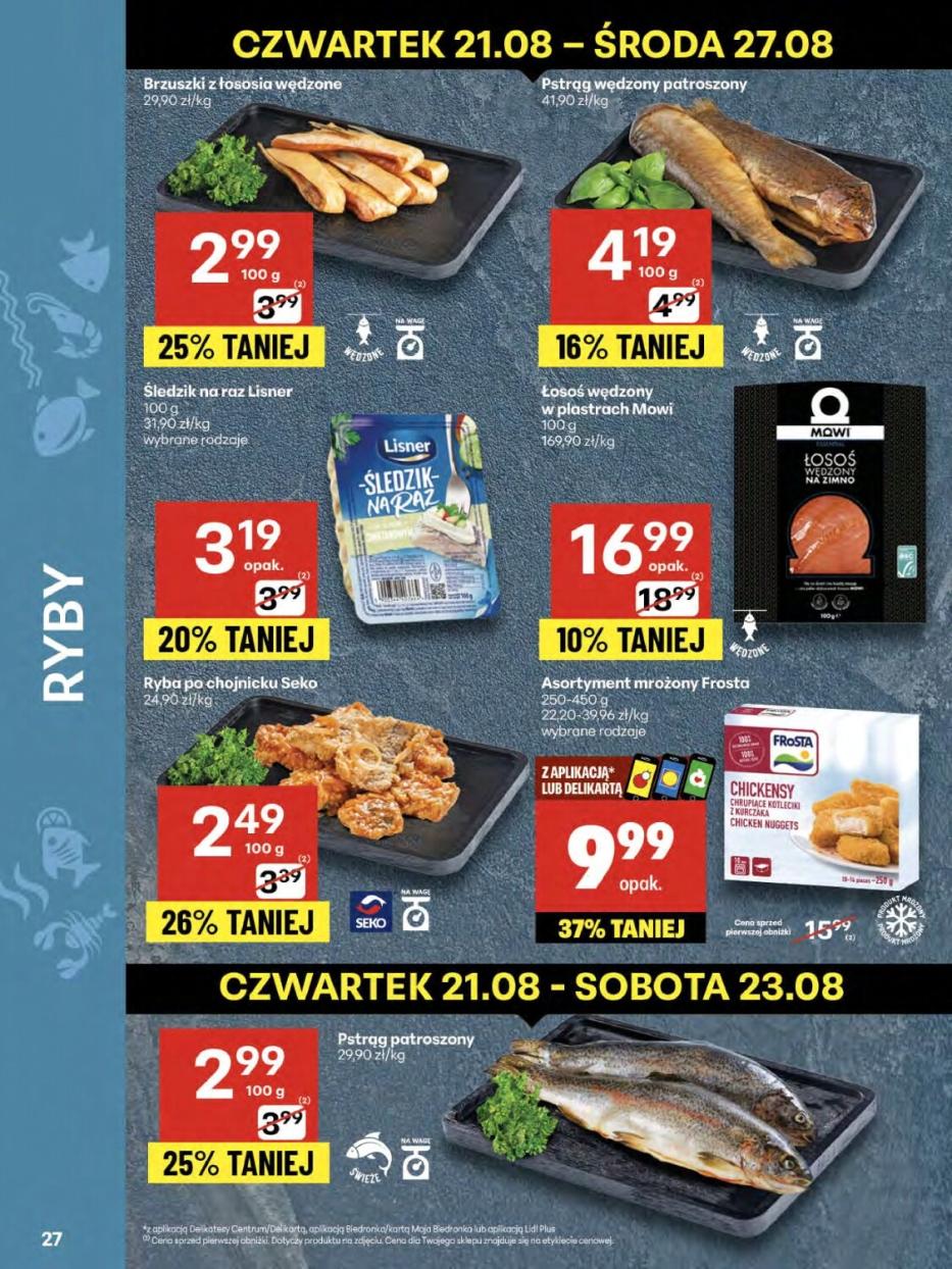 Gazetka promocyjna Delikatesy Centrum do 28/08/2025 str.27