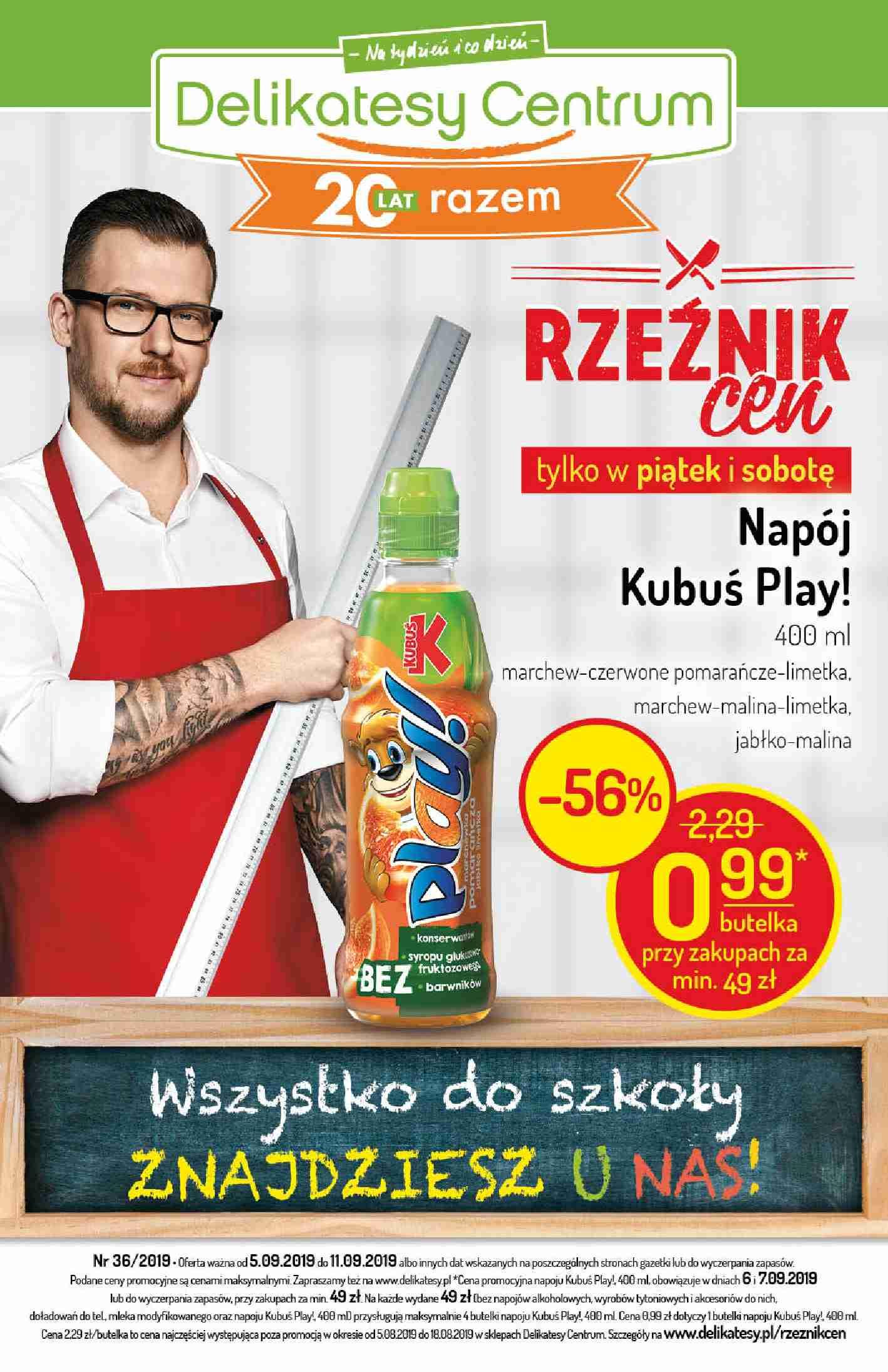 Gazetka promocyjna Delikatesy Centrum do 11/09/2019 str.0