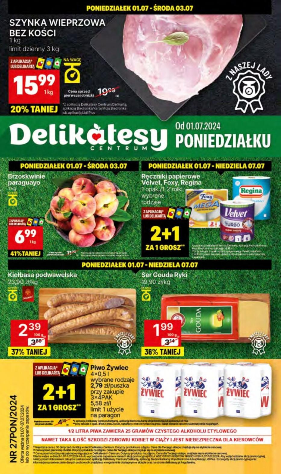 Gazetka promocyjna Delikatesy Centrum do 06/07/2024 str.1