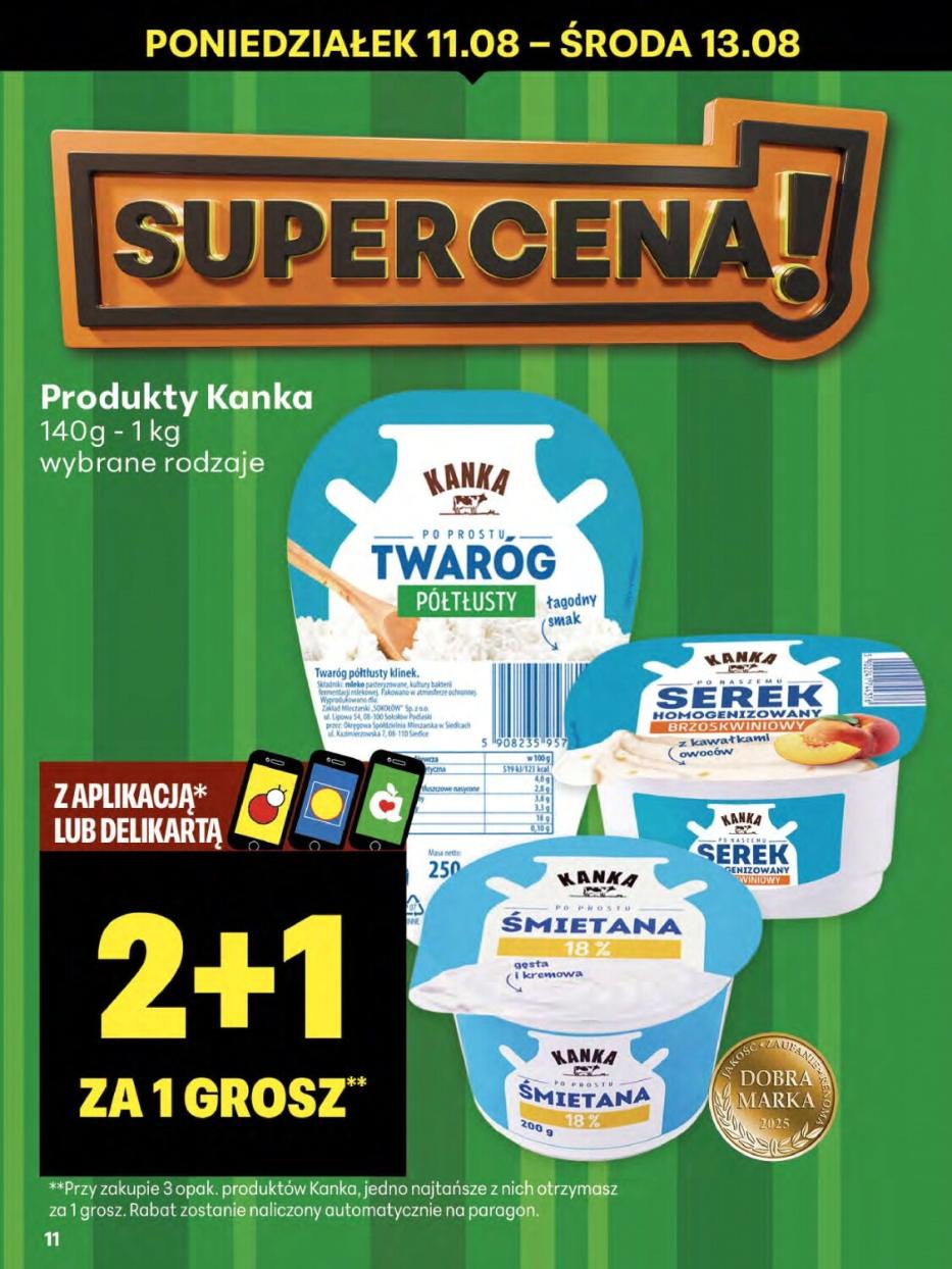 Gazetka promocyjna Delikatesy Centrum do 13/08/2025 str.11