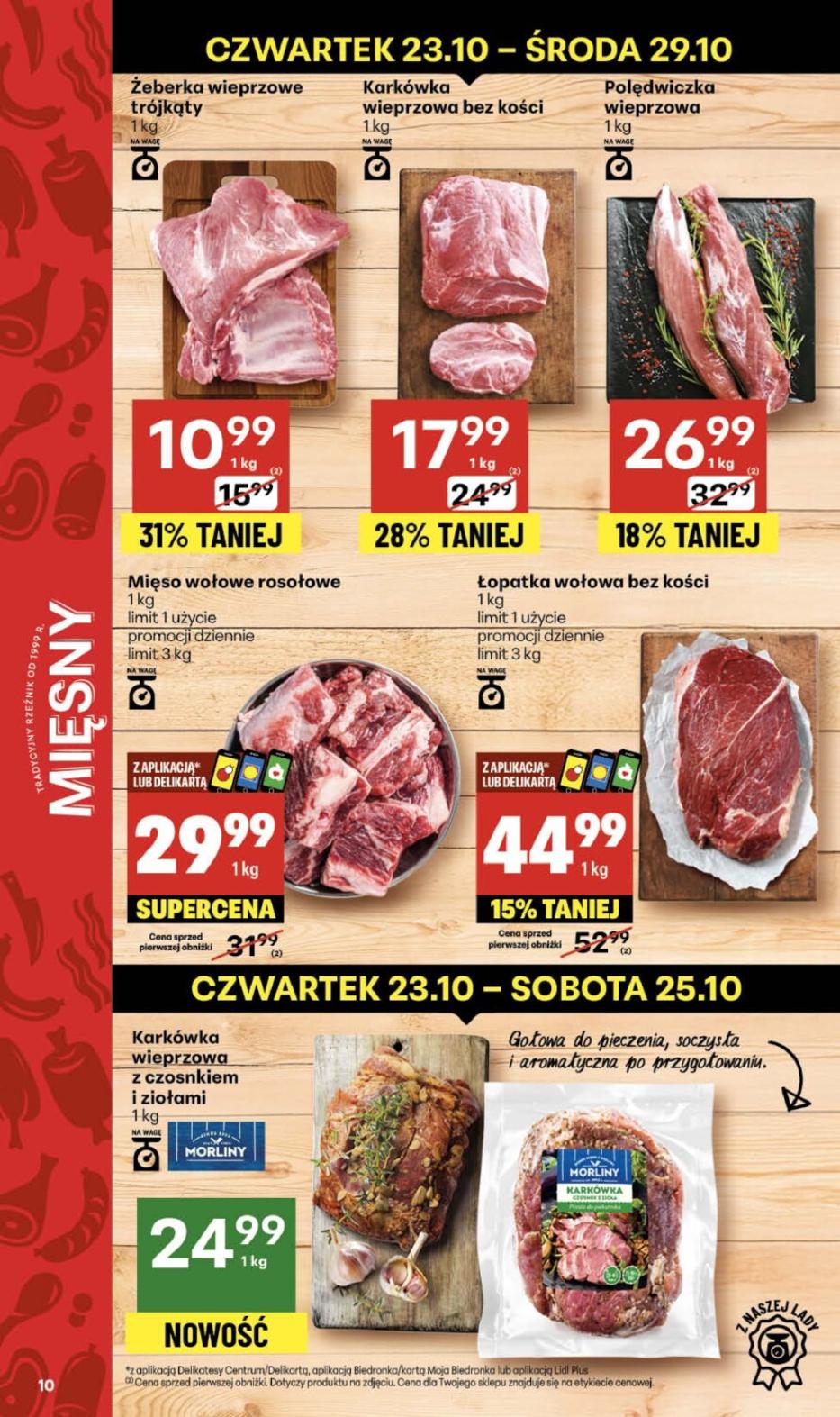 Gazetka promocyjna Delikatesy Centrum do 29/10/2025 str.10
