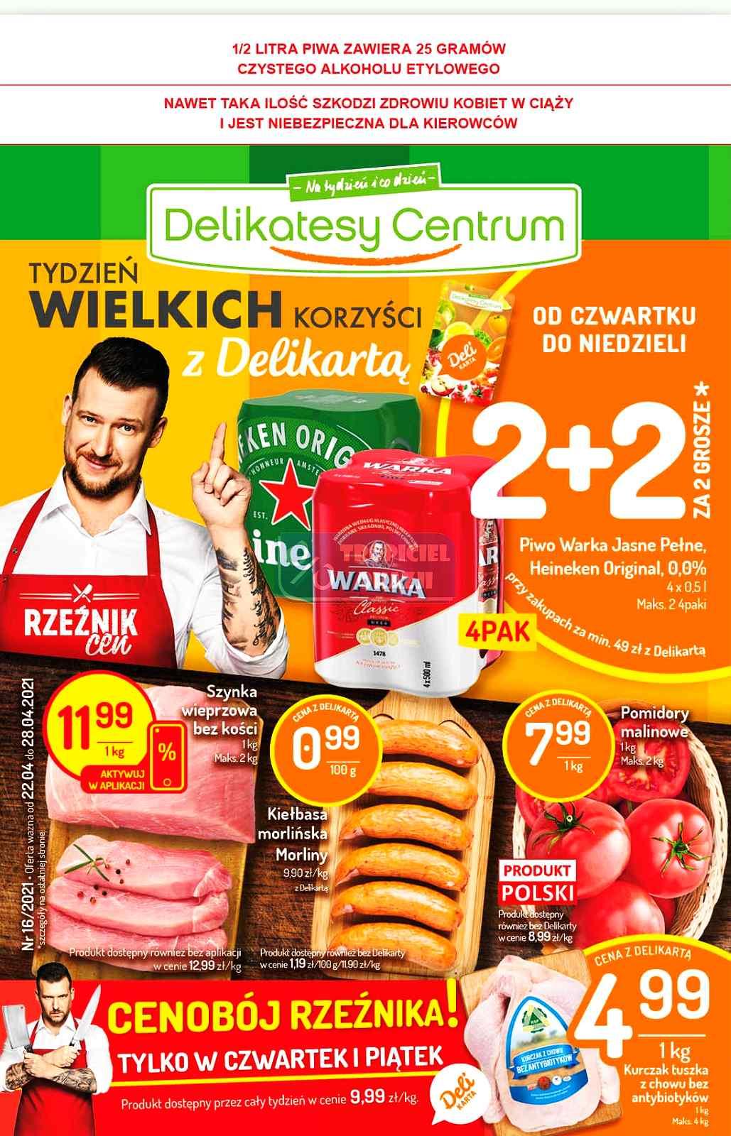 Gazetka promocyjna Delikatesy Centrum do 28/04/2021 str.1