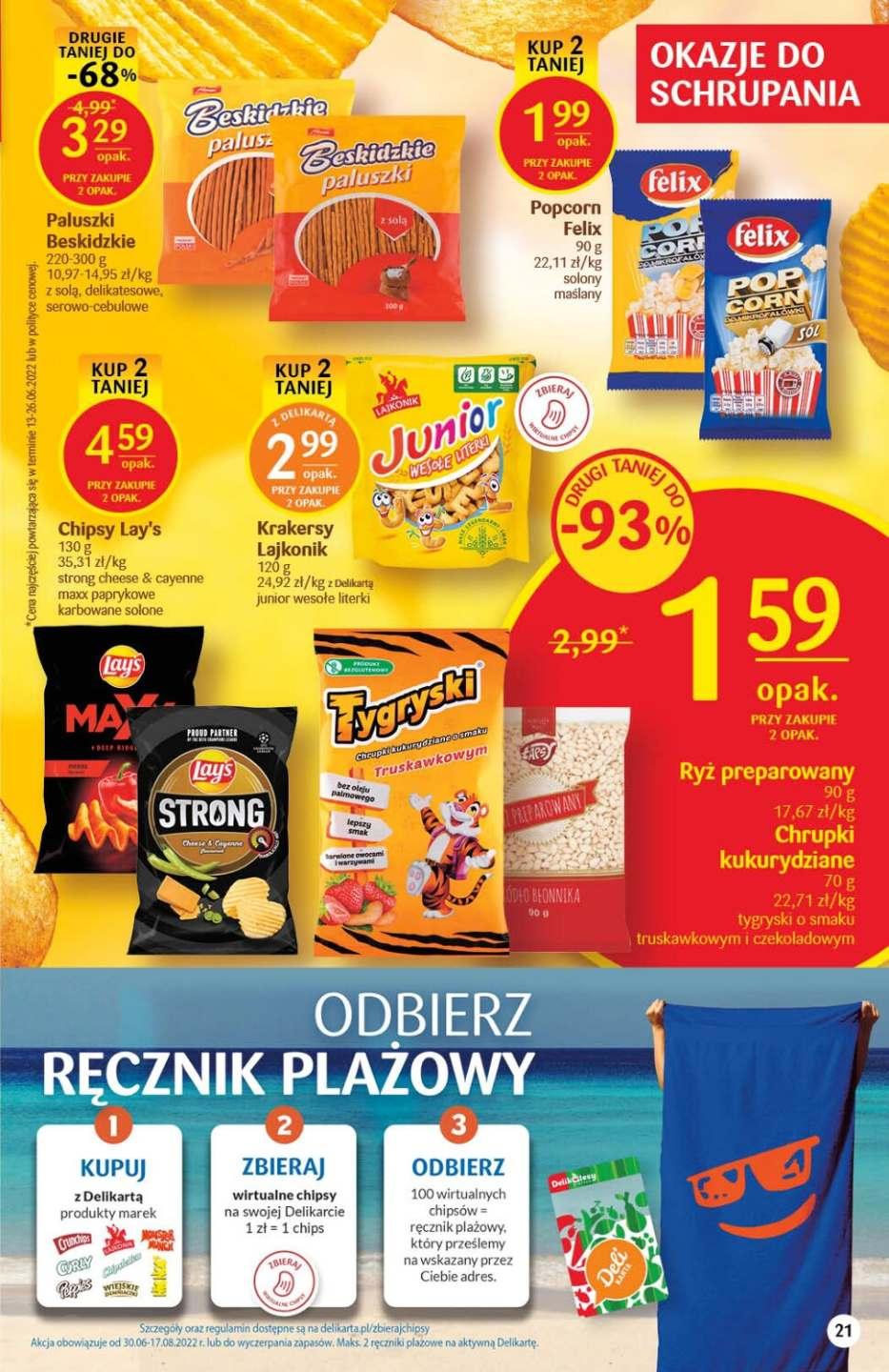 Gazetka promocyjna Delikatesy Centrum do 17/08/2022 str.21