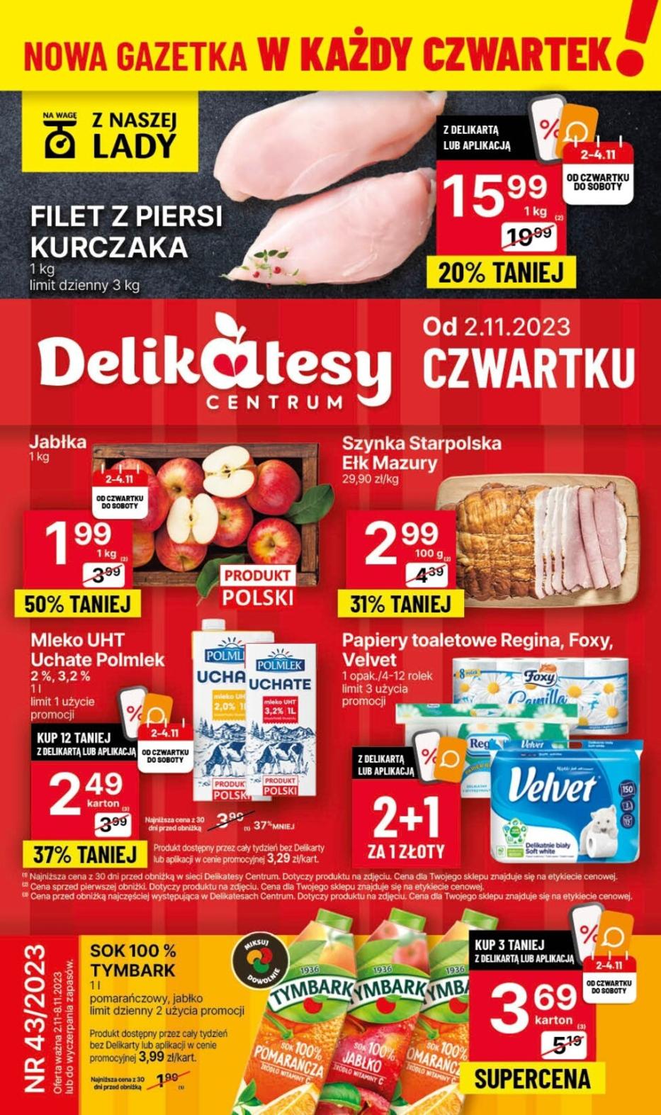 Gazetka promocyjna Delikatesy Centrum do 08/11/2023 str.0